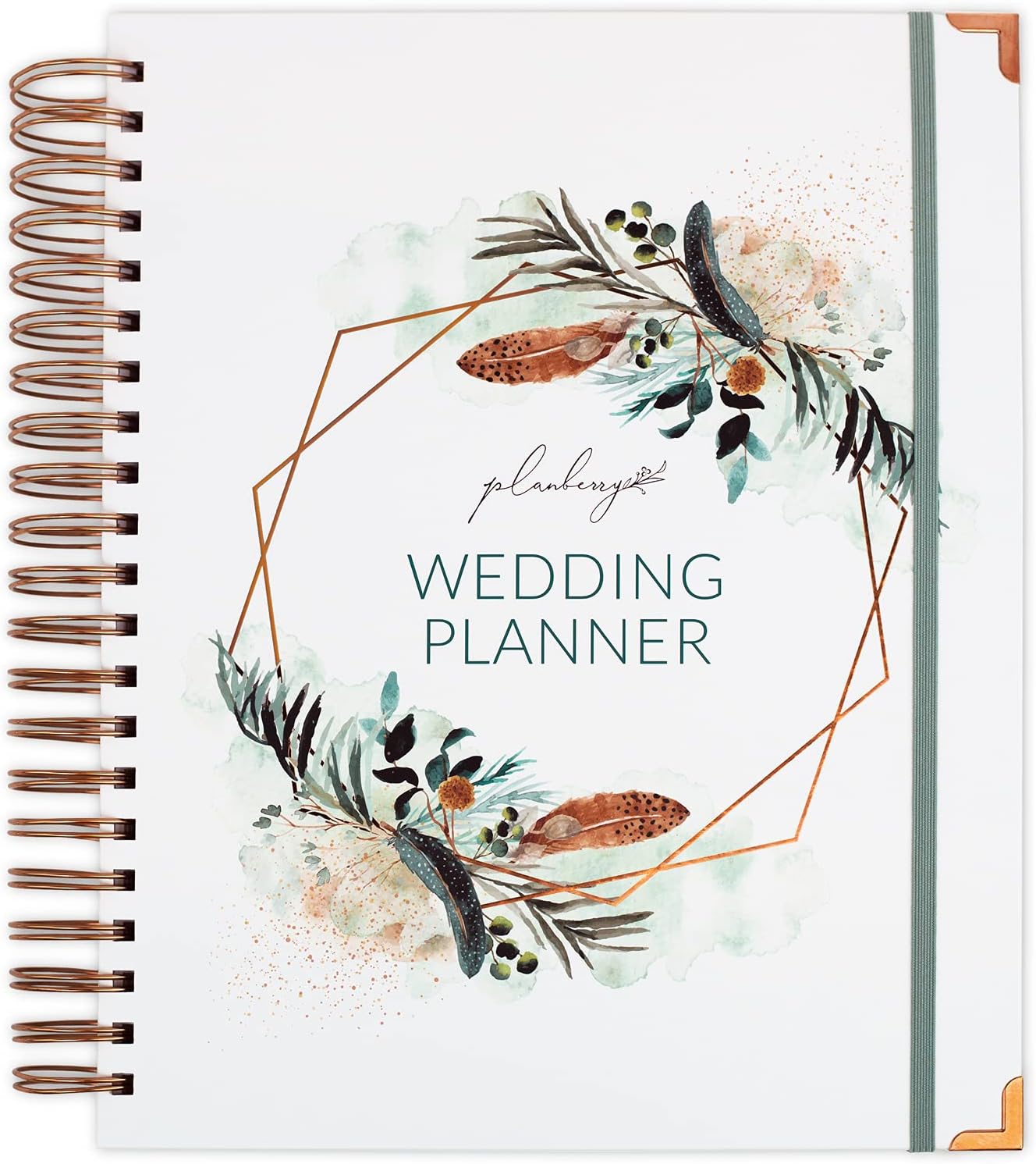 Planberry Wedding Planner – Wedding Planning Binder with Checklists, Pockets & Calendars – Wedding Organizer Notebook for the Bride – Wedding Planning Book with Hardcover - Engagement Gifts : Office Products