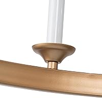 Vista 7 de Uolfin Candelabro de rueda de carro, moderno, grande, de 26.5 pulgadas, con 6 candelabros blancos para cocina, sala de estar y dormitorio