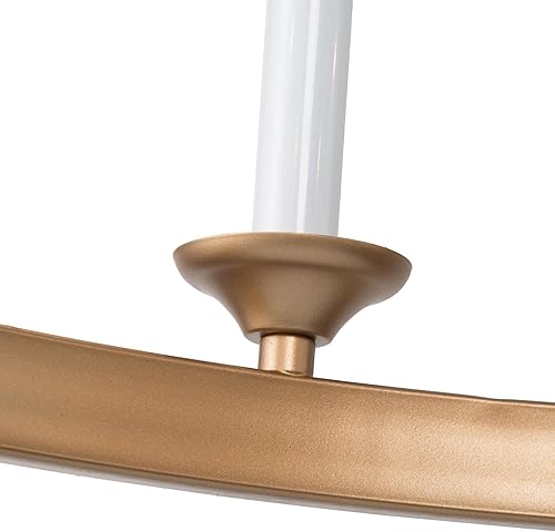 Miniatura 7 de Uolfin Candelabro de rueda de carro, moderno, grande, de 26.5 pulgadas, con 6 candelabros blancos para cocina, sala de estar y dormitorio