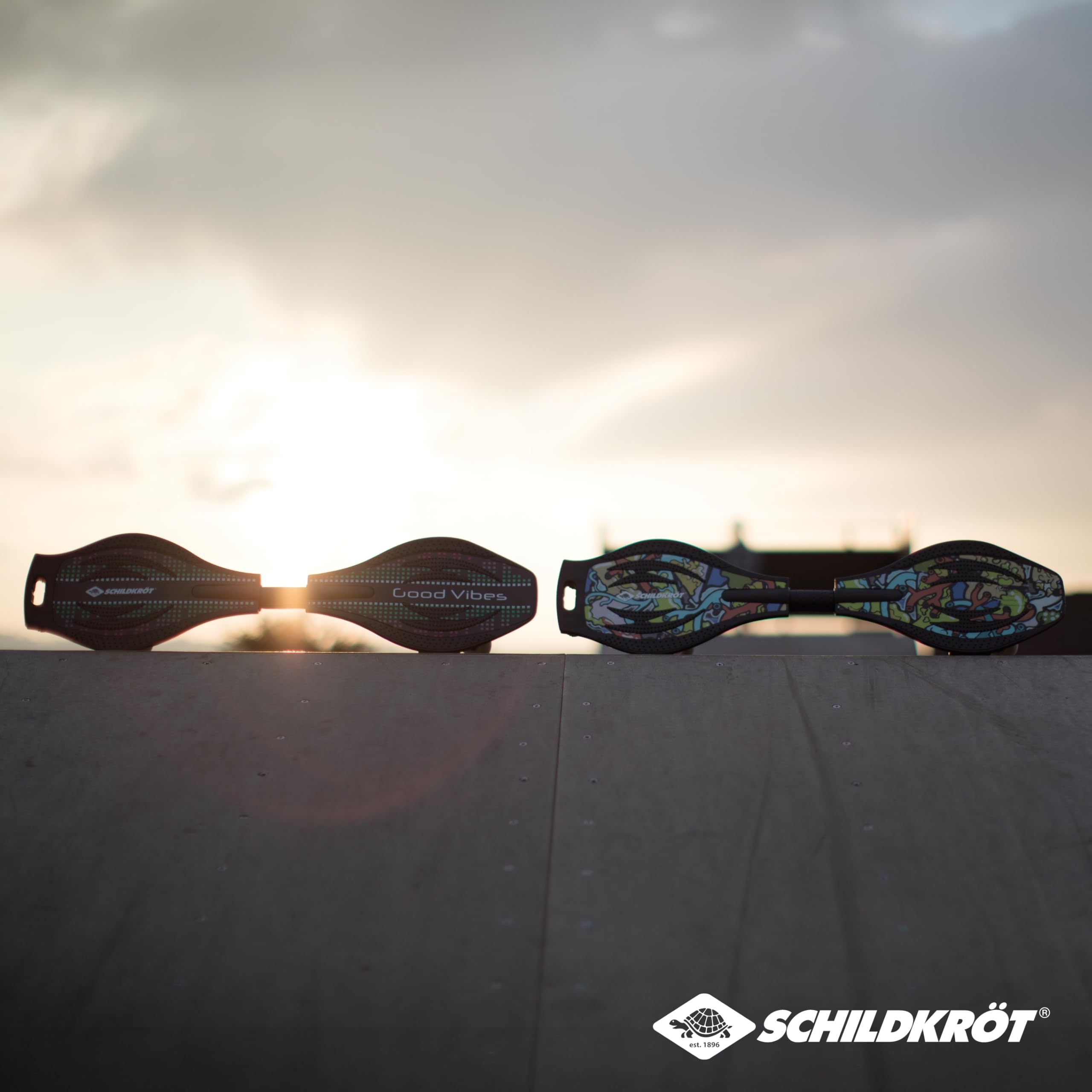 Schildkröt Waveboard Good Vibes, Leggero ed Agile, Tavola Larga com Superficie Antiscivolo