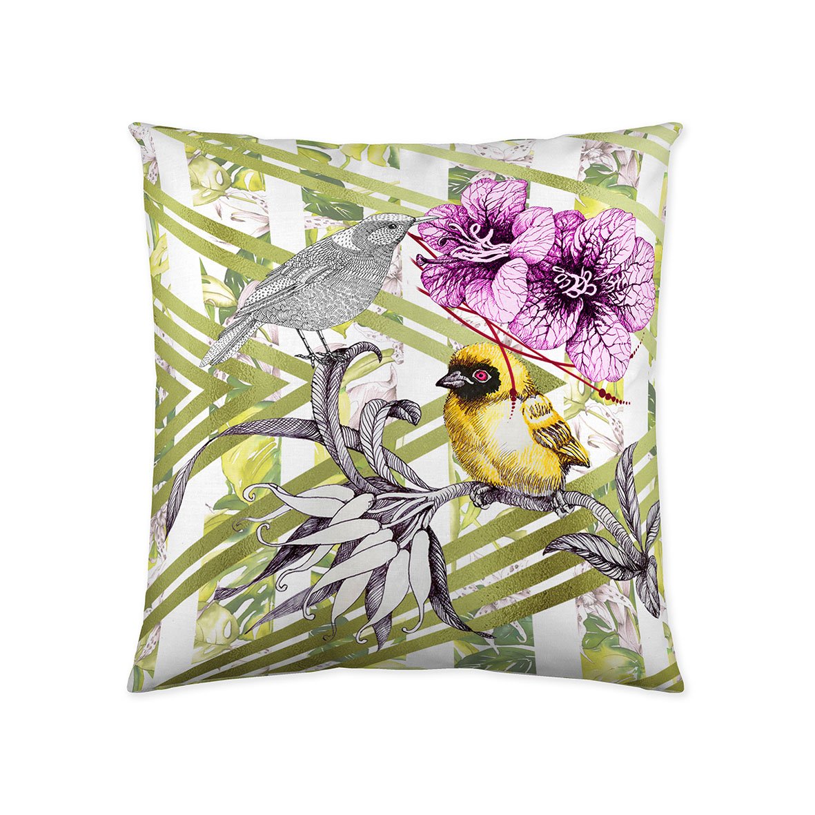 EuromodaTarmala Cushion Cover, Cotton, Green, Without Filling.