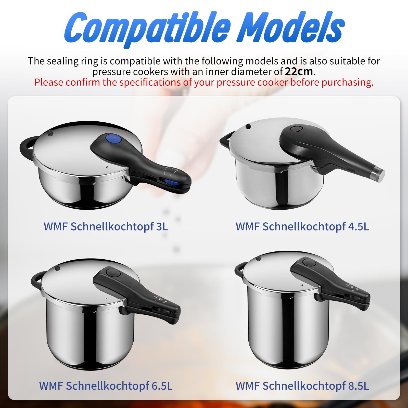 Joint Clipso 4046958 Seb Joint Indicateur De Cuisson Pour Cuiseur Rapide WMF Perfect Pro Et Ultra COMPATIBLE Pièces Détachées Silit