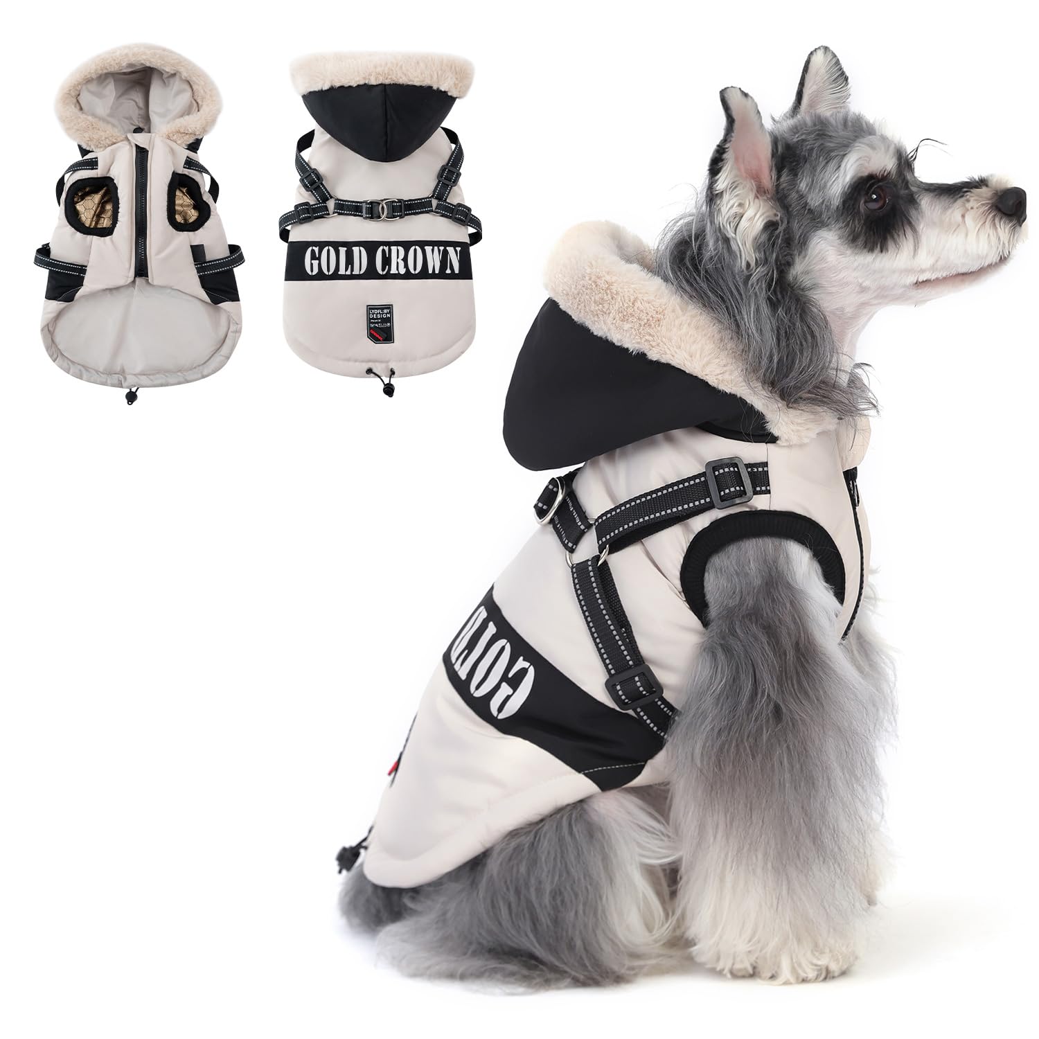 Manteau hiver pour petit et grand chien idéal pour balades sous la pluie