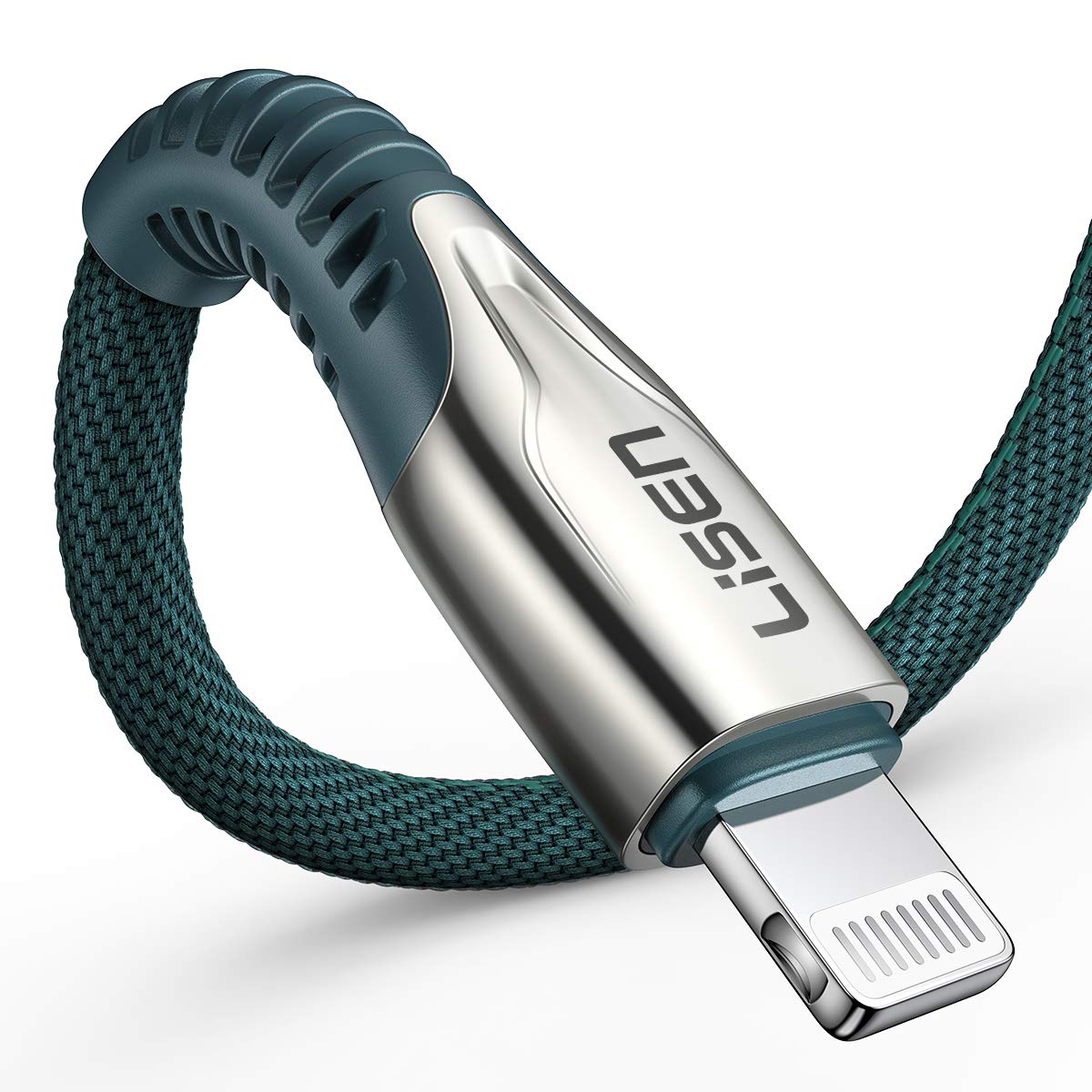 LISEN MFi Certified iPhone Charger Cable(6.6ft), [Never Rupture] Lightning Cable 2.4A Fast Charging iPhone Cord Compatible with iPhone 11 Pro/Xs Max/X