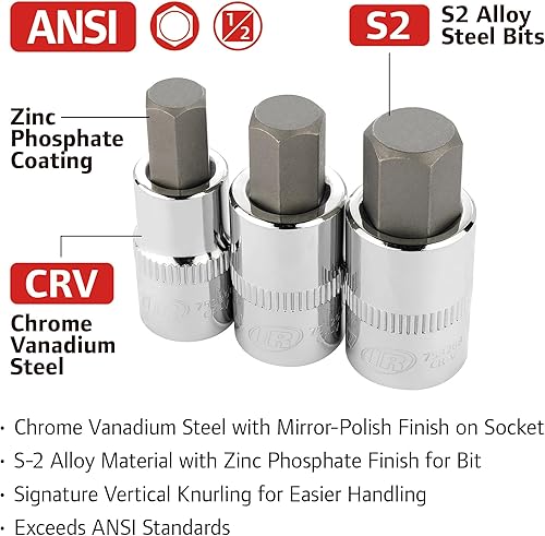 Miniatura 3 de Ingersoll Rand 752029X - Juego de llaves hexagonales de 12 pulgada (3 piezas)