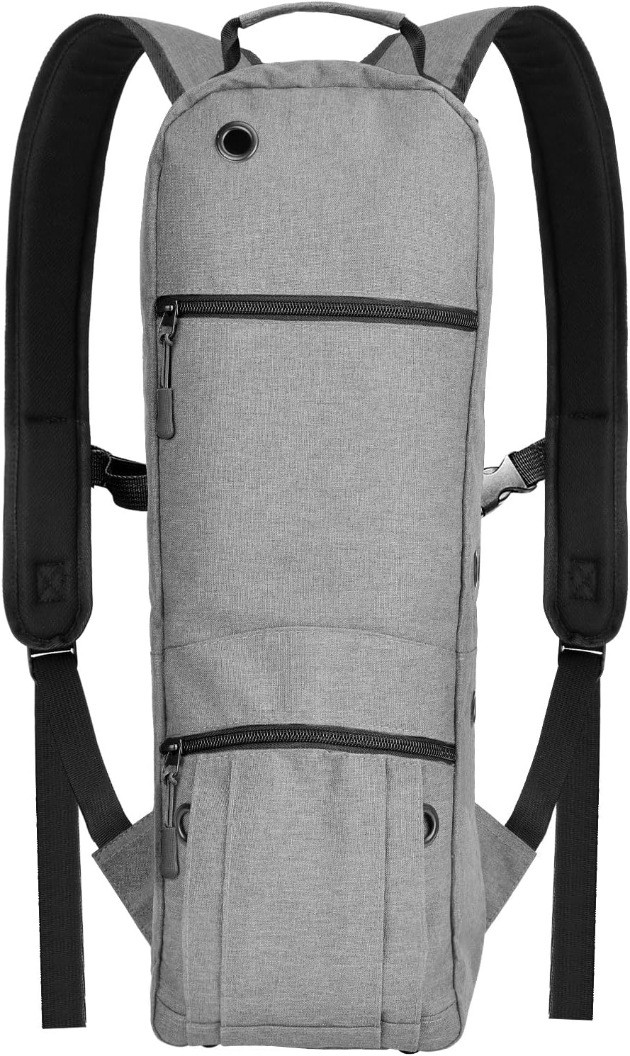 iGuerburn Oxygen Tank Backpack Size D, Portable Oxygen Backpack for D/M15 JD/M22 Cylinder Bag O2 Tank Carrier Holder for Travel (Grey)