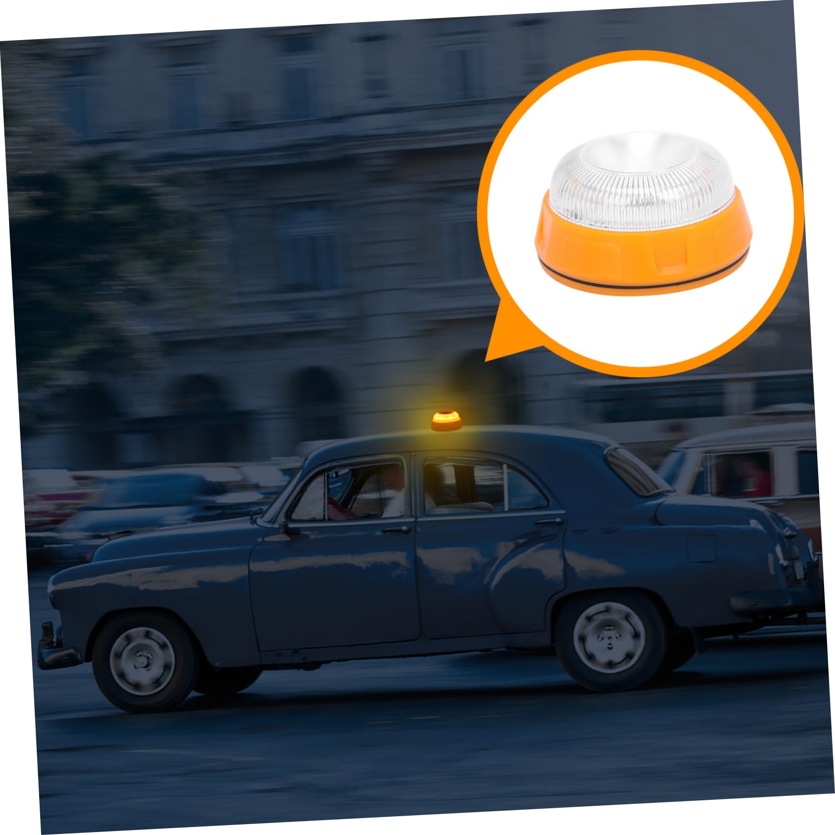 PACKOVE 3piezas Luz De Emergencia Amarilla Estroboscópica Para Vehículos Luz De Advertencia Intermitente y Resistente Golpes Fácil Instalación Para Seguridad Carreteras