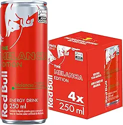 Pack de 4 Latas Red Bull Energético, Melancia, 250 ml