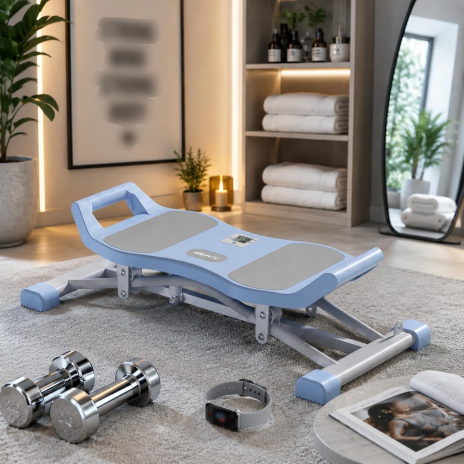 F Fityle Home Fitness Stepper Máquina de Step Doméstica Mini Escalador Twist Stepper con Movimiento Lateral y Cambio de Modalidad de Ejercicio Acero Adecuado para Interiores Constancia Diaria