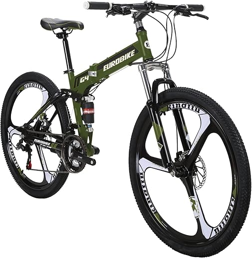 Mountain Bike TSM G4 Bicycle 21 Speed 26 Inches Wheels Dual Suspension Folding Bike