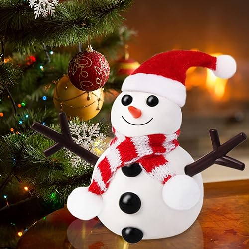 Miniatura 5 de Kit de 9 unidades para construir un muñeco de nieve, manualidades para niños, muñeco de nieve de arcilla para modelar, relleno de calcetines de