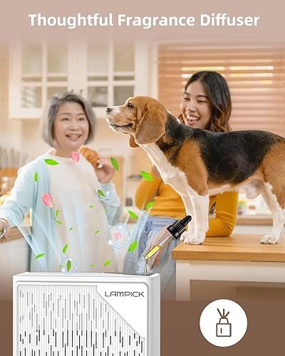 Miniatura 4 de Purificadores de aire para el hogar de hasta 1736 pies cuadrados, purificador de aire LAMPICK para mascotas domésticas con luz nocturna, modo de