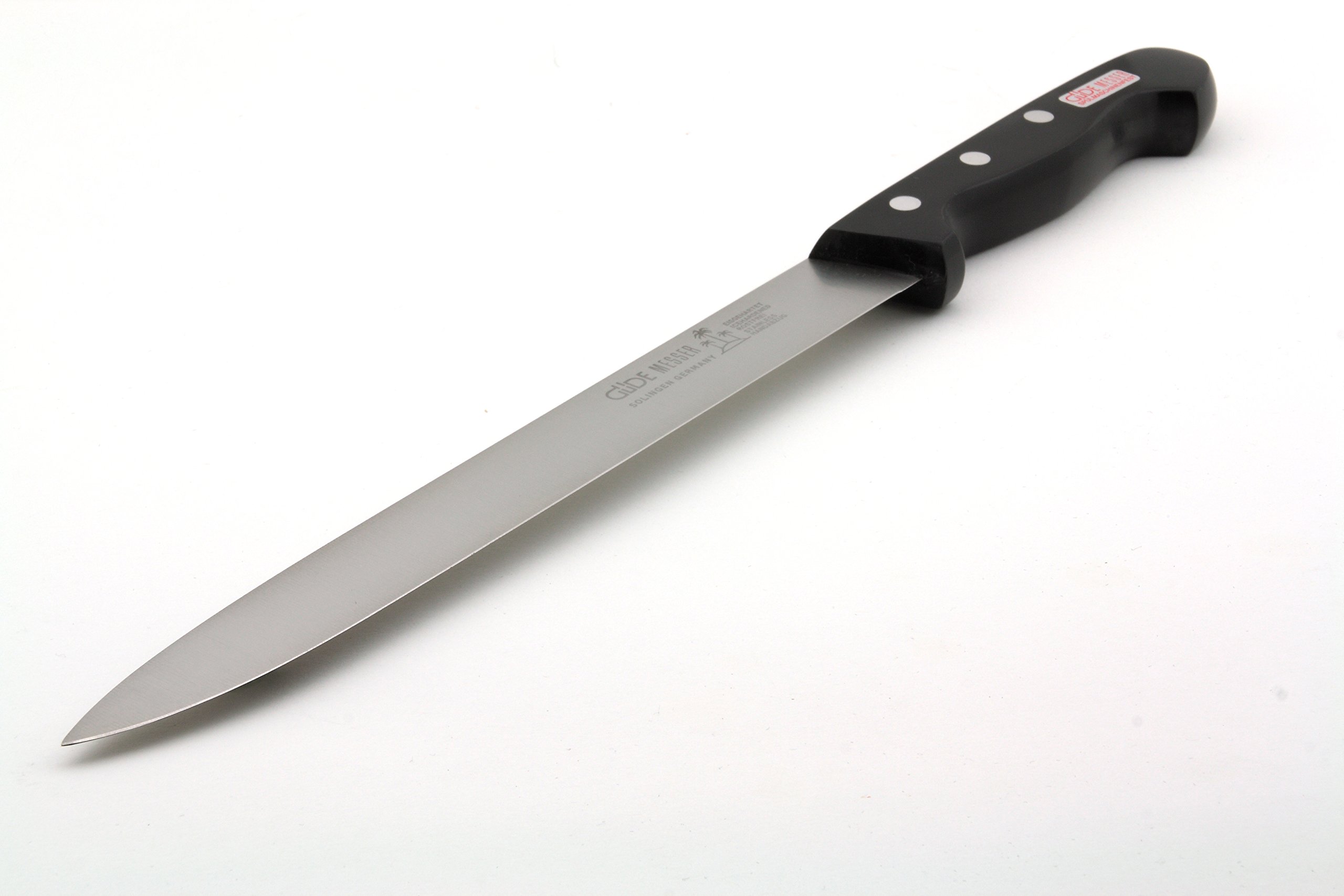 Güde Solingen - Cuchillo jamonero estampado, 25 cm, Cuchillo de Trinchar, BETAP, POM