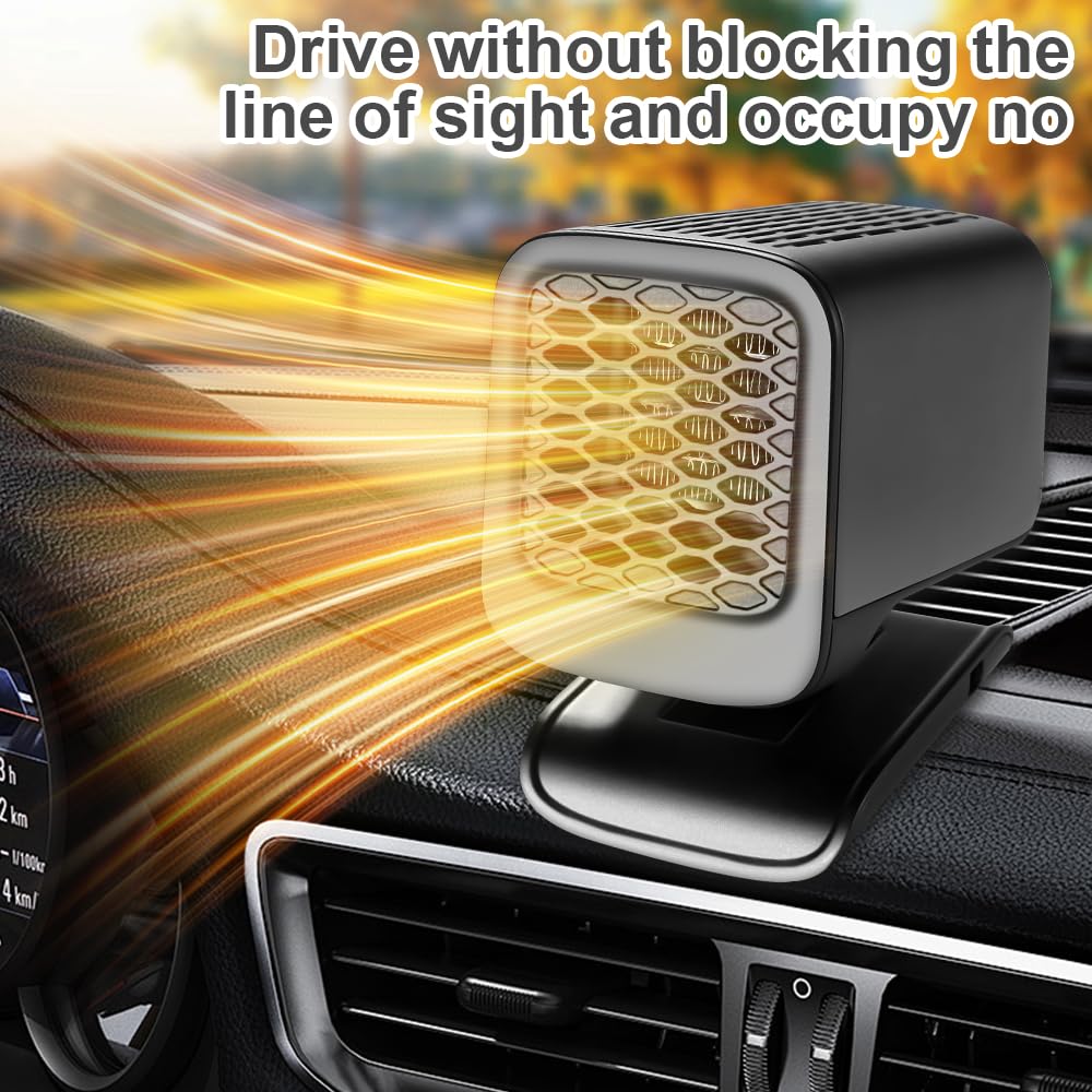 Riscaldatore Auto 12V 150W Lotvic - Sbrinatore Rapido Con 2 Modalit&agrave; E Ventosa