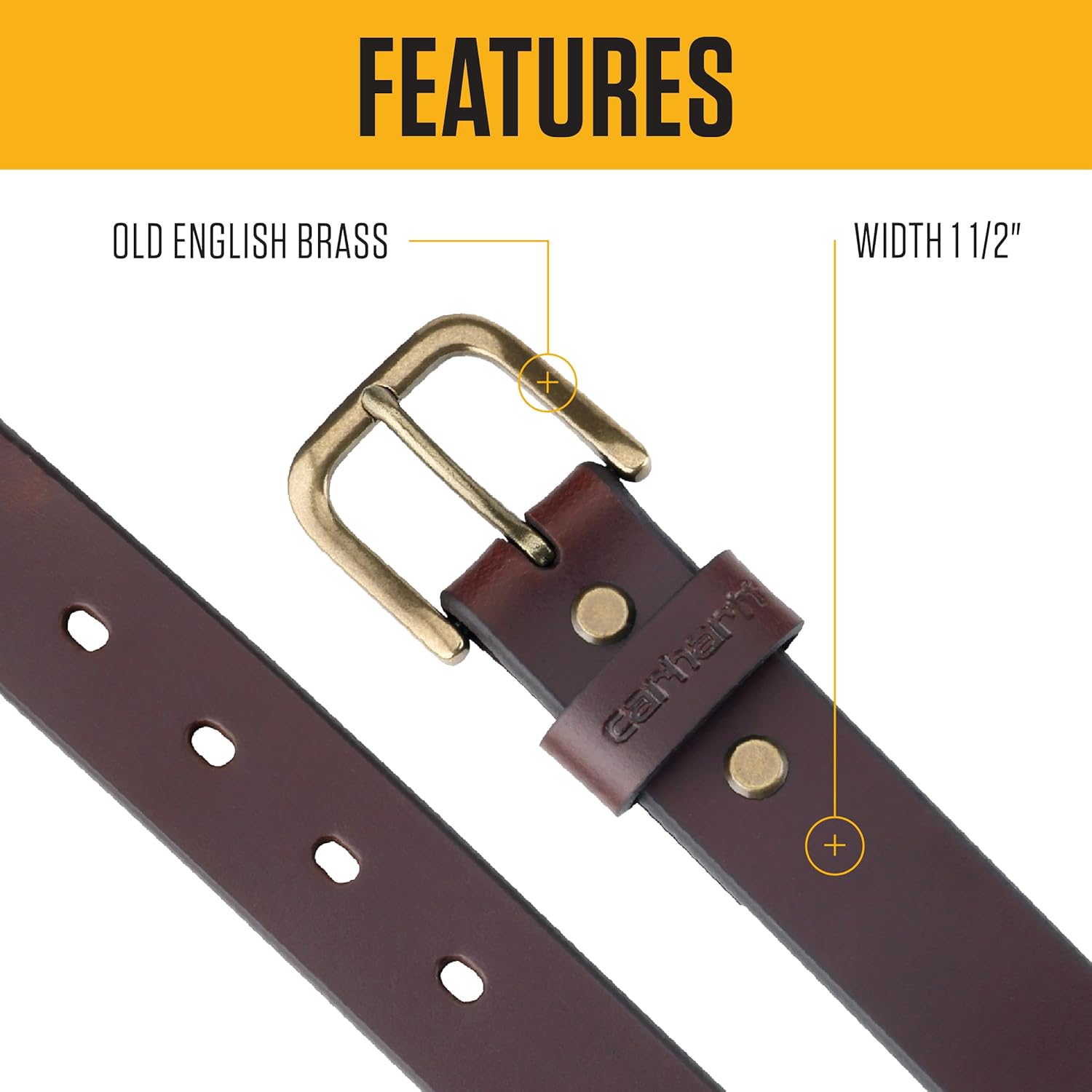 Carhartt Women's Casual Rugged Belts, Available in Multiple Styles, Colors & Sizes - Image 2