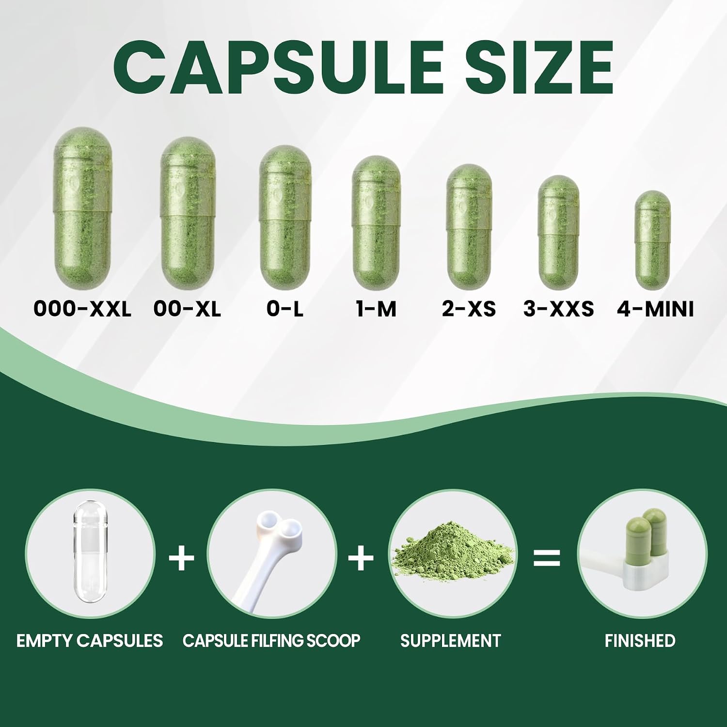 Capsule Filler Tools for Size 00, 2 Pack Lab Spoons Tool, Make Your Own Capsules Easier and Faster - Use with Empty Gelatin or Vegetarian Caps