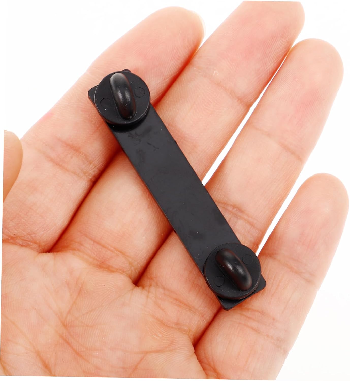 10Pcs Rectangular Locking Pin Backs for Craft Projects Replacement Pin Back Bars for Badges Lapel Pins and Jewelry Making Secure Clutch Back Design