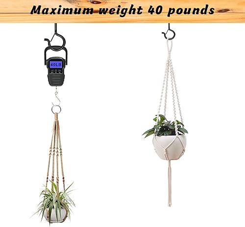 Miniatura 3 de 10 ganchos Q-Hanger de 3 pulgadas con hebilla de seguridad, ganchos de tornillo para tiras de luces al aire libre, ganchos de techo para plantas