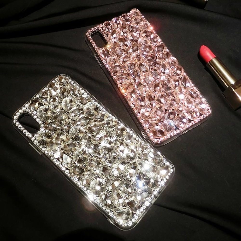 Funda de Lujo para teléfono con Diamantes de imitación para Samsung S23 S22 S21 S20 S10 S9 Plus Ultra Fe Note 10 20 Galaxy Diamond Glitter Women Pink Cover, Rosa, para Galaxy S21
