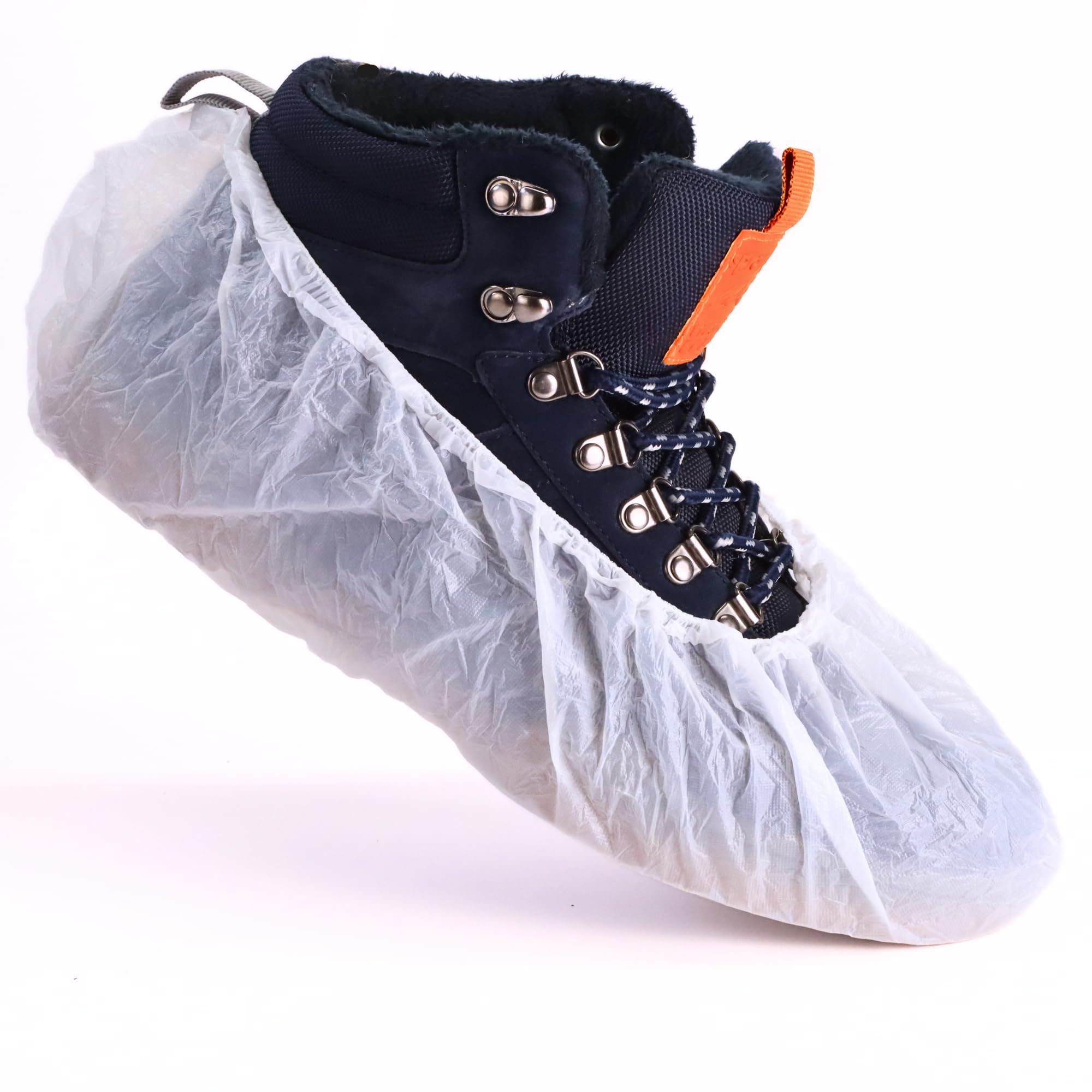 Copriscarpe Usa E Getta Bianchi - 100 Pezzi (50 Paia) Impermeabili E Resistenti, Per Ospedali E Cantieri - 3