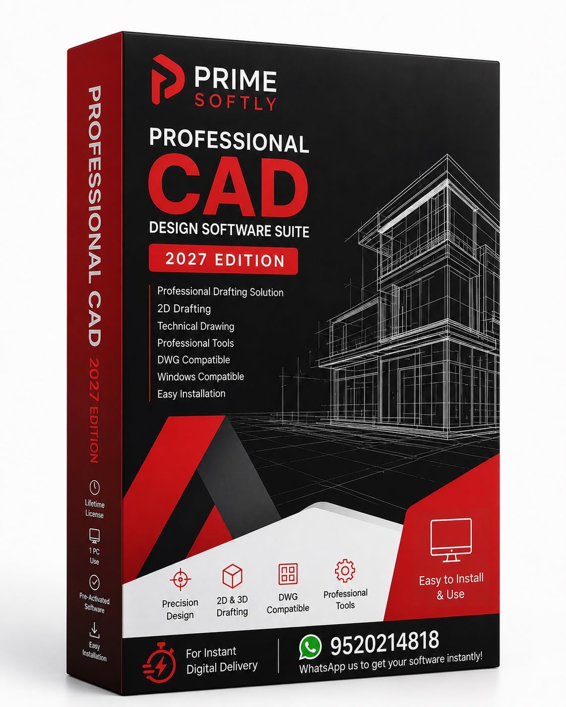 Professional Engineering Design Software for Win | CAD Drafting Suite | Technical Drawing | Blueprint Design | Digital Software | Instant Delivery-image-28