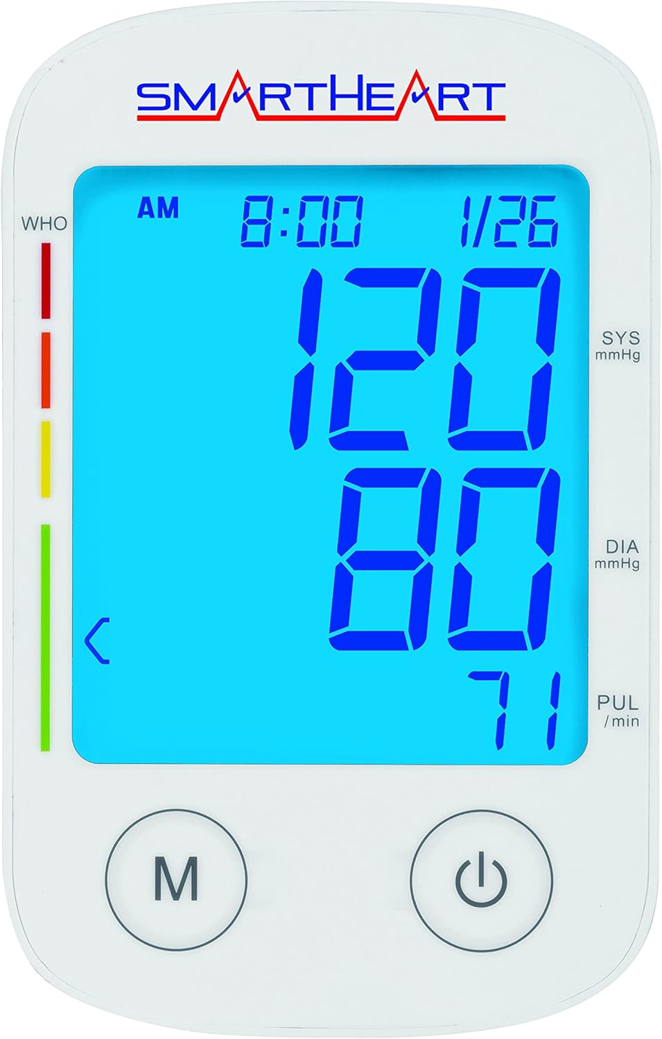 Veridian Multiple Sizes Arm Home Automatic Digital Blood Pressure Monitor 1-Tube White 1 Each