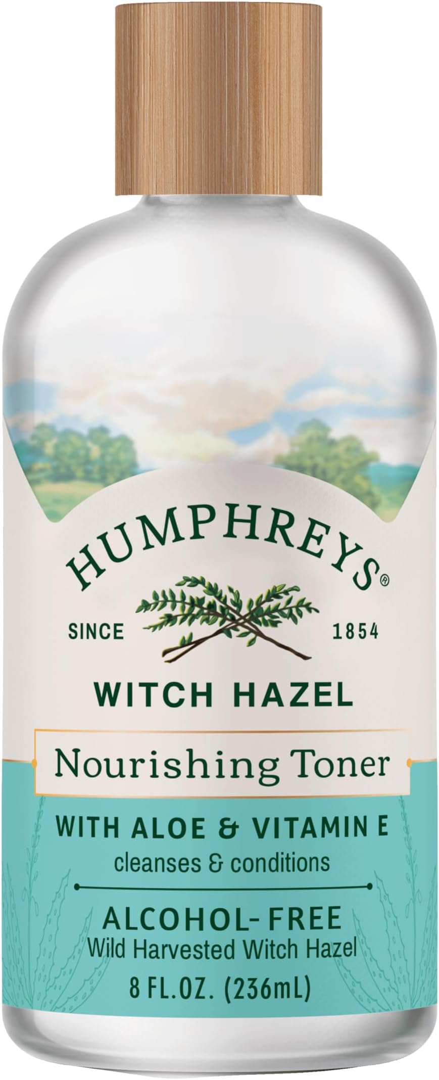 Witch Hazel Nourishing Toner | Wild Harvested Witch Hazel & Aloe | Alcohol-Free | Natural | Hydrating | Soothing | 8 Fl Oz