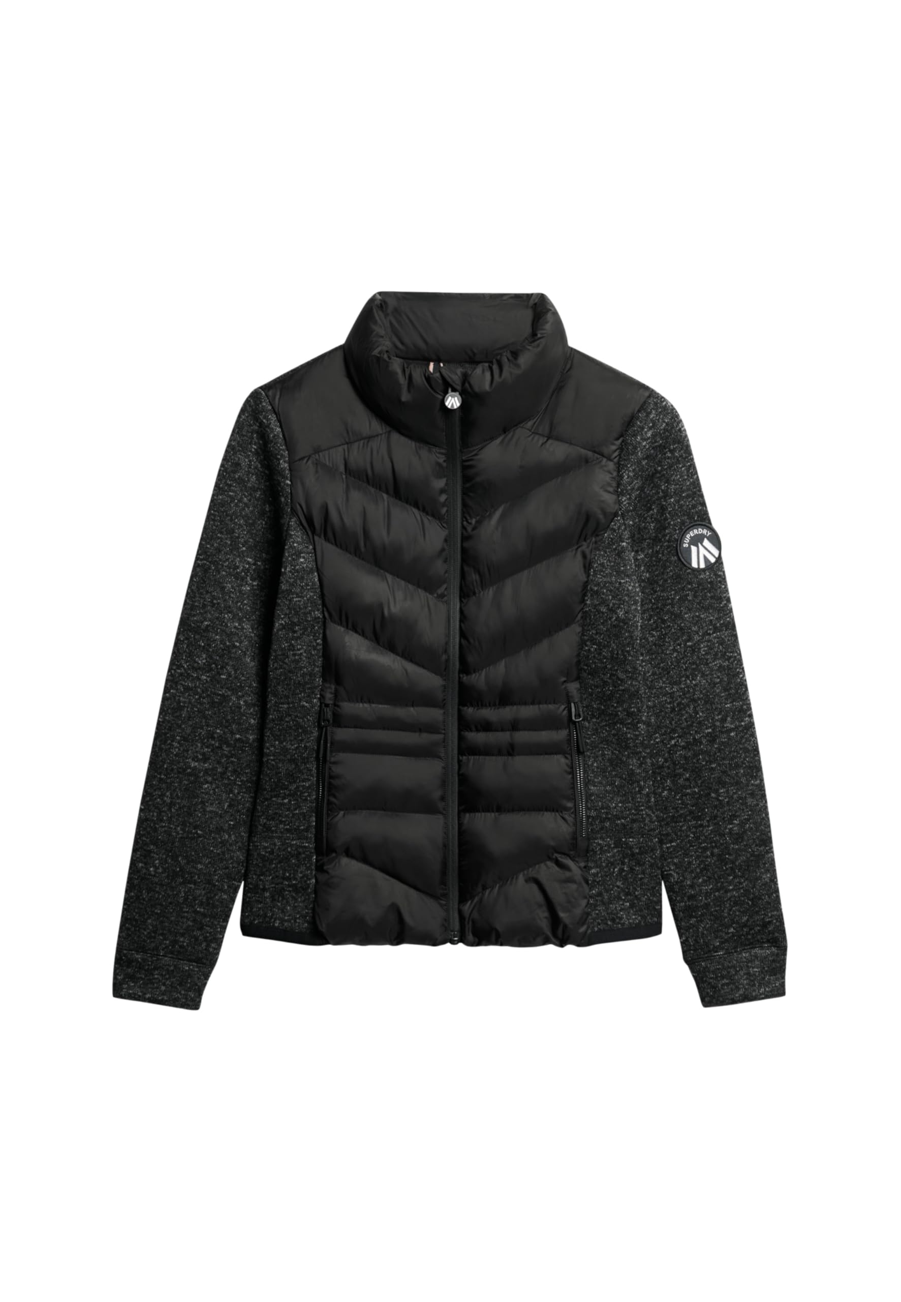 Superdry Women's Noir Hybrid Knit Jacket Storm