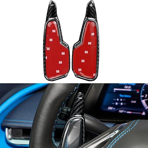 FXETRNL Steering Wheel Paddles Covers with Real Carbon Fiber