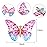 Boao 18 Pieces Glitter Butterfly Hair Clips for Girls Teens Women Hair Accessories (Novelty Style)