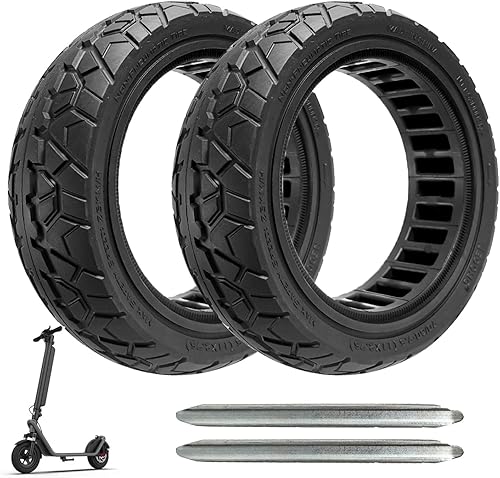 Neumático sólido todoterreno 7060-7.5, neumático sólido sin cámara de 11 pulgadas, para scooter eléctrico Ninebot Max G3ZT3ZT3 ProKukirin G3 Pro (2