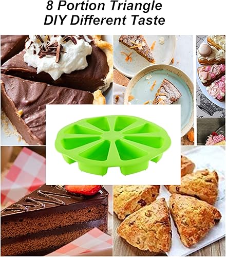 Miniatura 5 de HOME-X Molde de silicona para rebanadas de pastel, molde de silicona para hornear, chocolate, dulces, bollos, galletas y más, apto para horno y