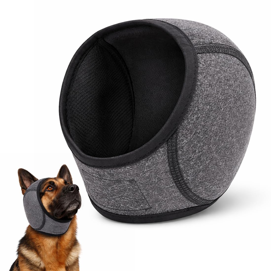 Orejeras Impermeables para Perros, Protección Auditiva Reduce Ruido y Ansiedad, Banda Elástica Ajustable para Nadar y Exterior, Accesorio de Calma para Mascotas