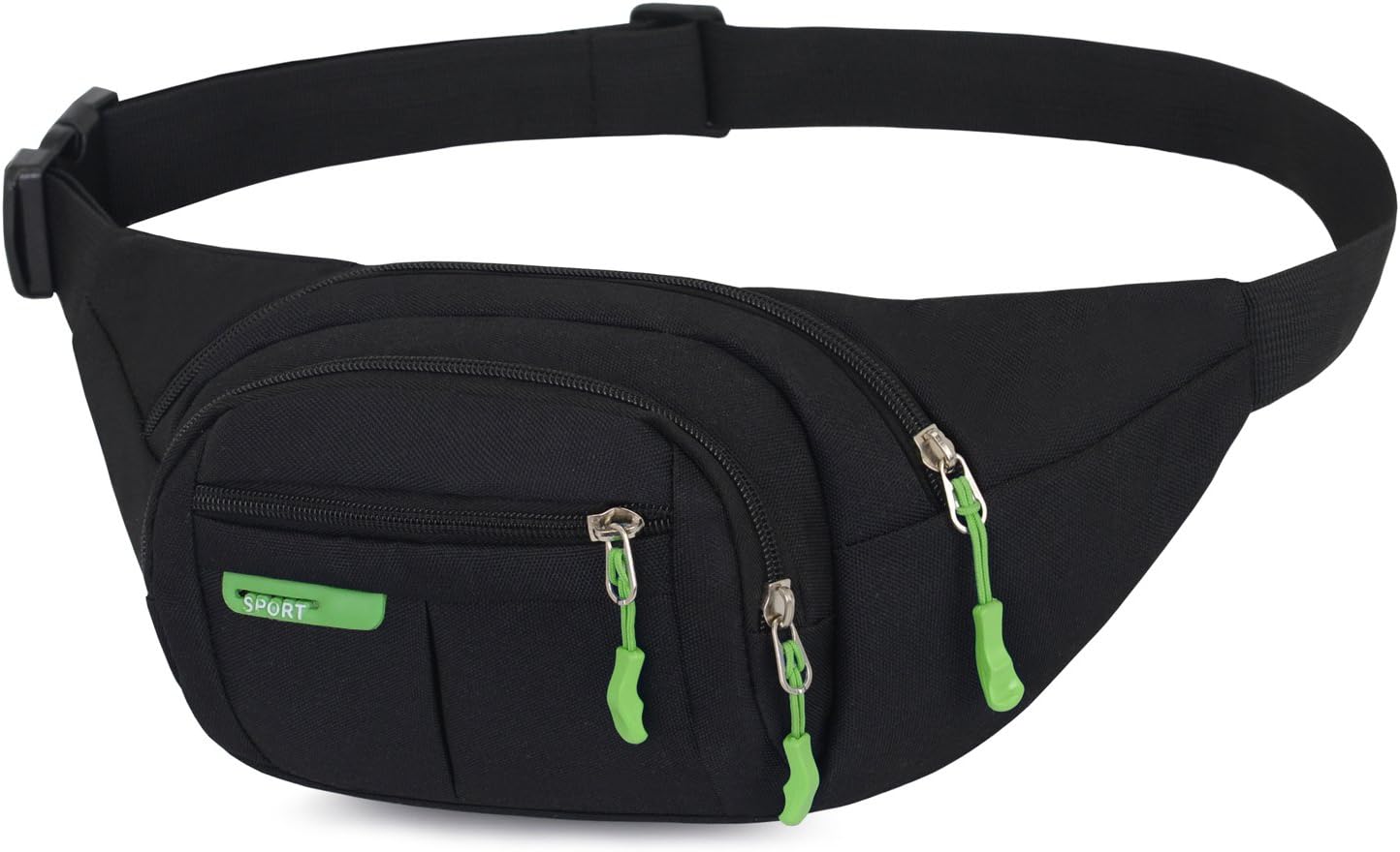 YooluanWaterproof Bum Bag Waist Fanny Packs Travel Hiking Outdoor Sport Money Hip Bag Pouch Pack Holiday Running Belt (BlackⅡ)