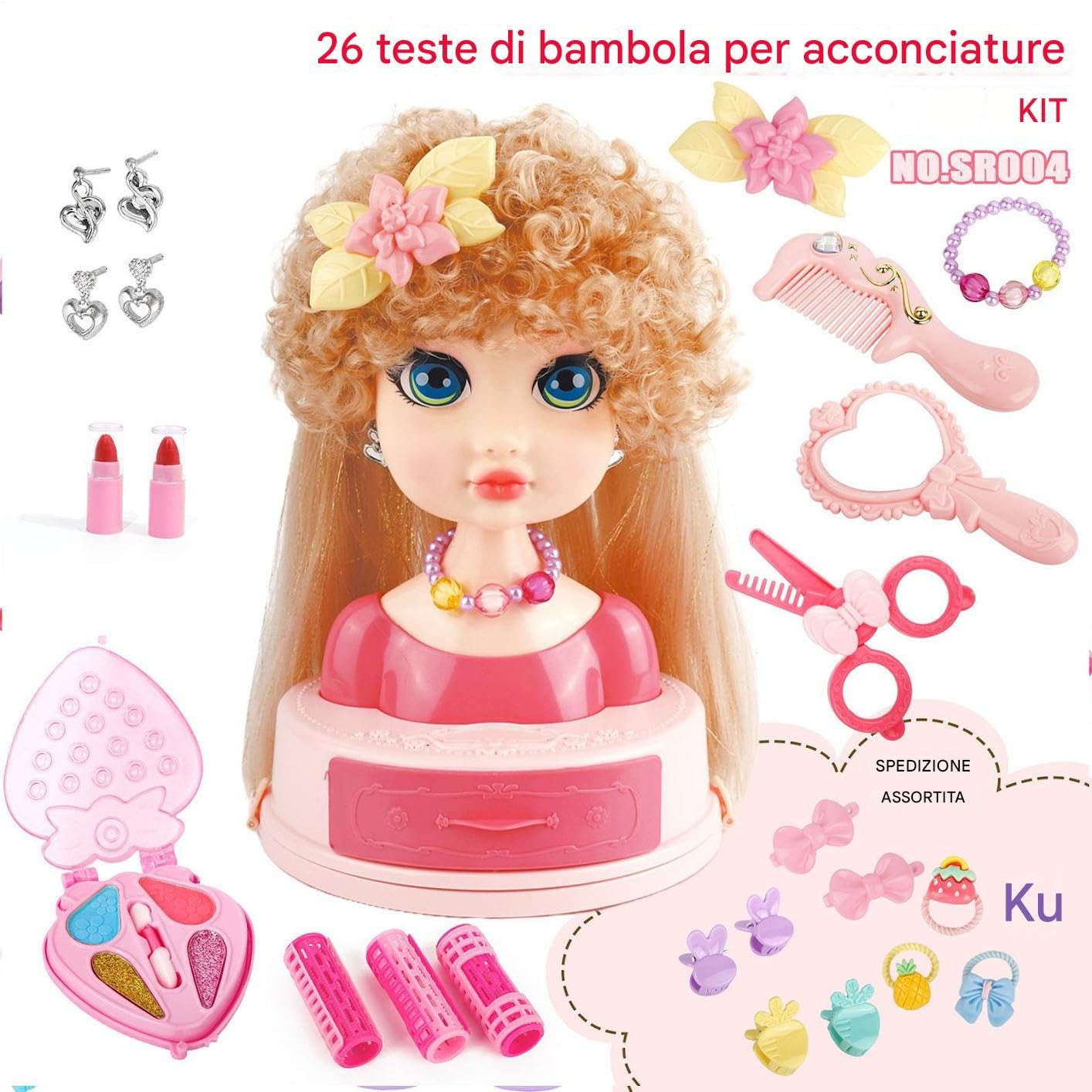 Testa Di Bambola Per Acconciature Kit Di Bellezza Per Pratica