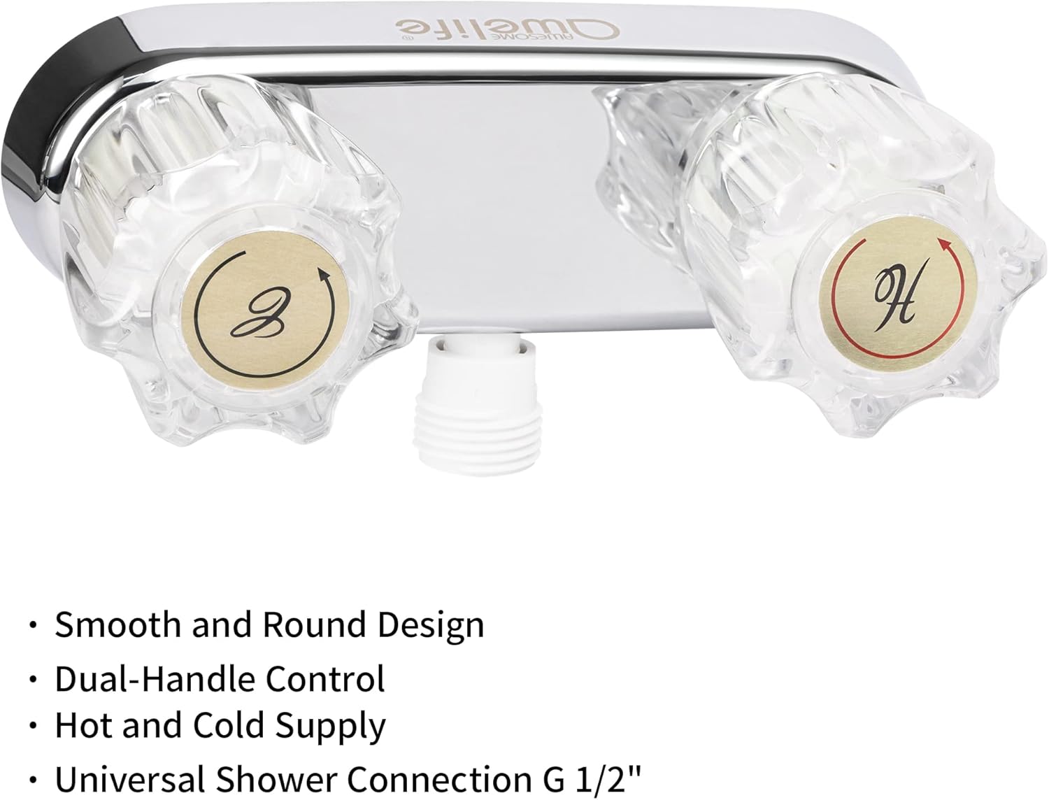 High Pressure 7-Mode RV Shower Head with Hose and Faucet, Chrome