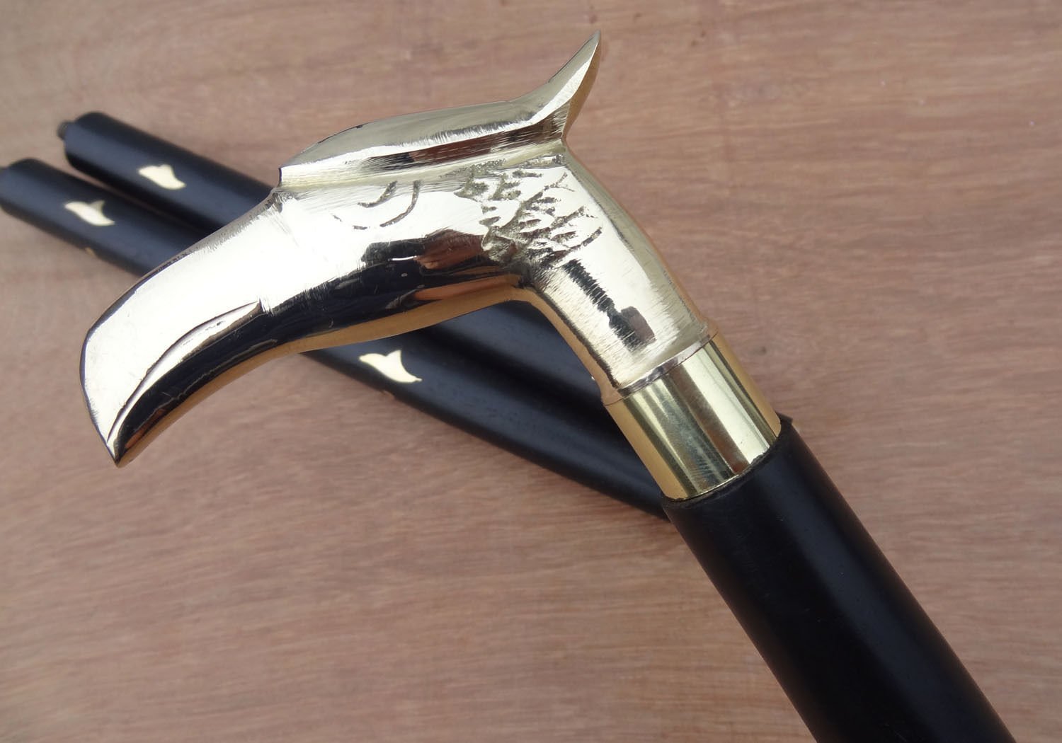 Safa Nautical Vintage Brass Eagle Head Victorian Style Cane Designer Wooden Walking Stick B