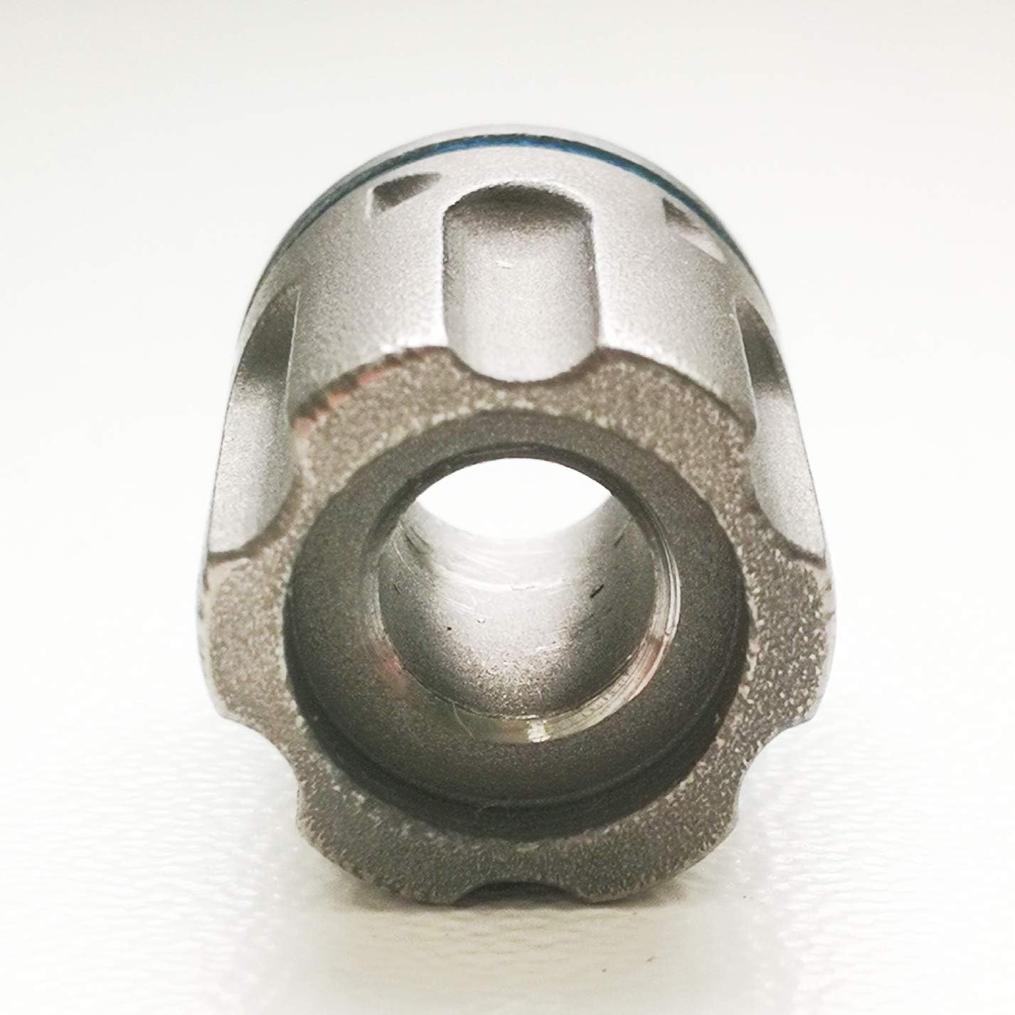 CooB Solid Titanium Paracord Bead, Hair Bead, Beard Bead, Paracord Charm Pendant - EDC Titanium Oxidized Paracord Beads for Paracord Bracelet, Knife Lanyard, Charm Zipper Pull 1pcs/Lot (COLT)