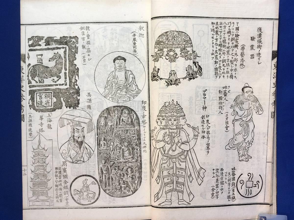 CH188p○「東洋史参考図」 冨山房 明治35年 図譜/絵入/唐/中国/