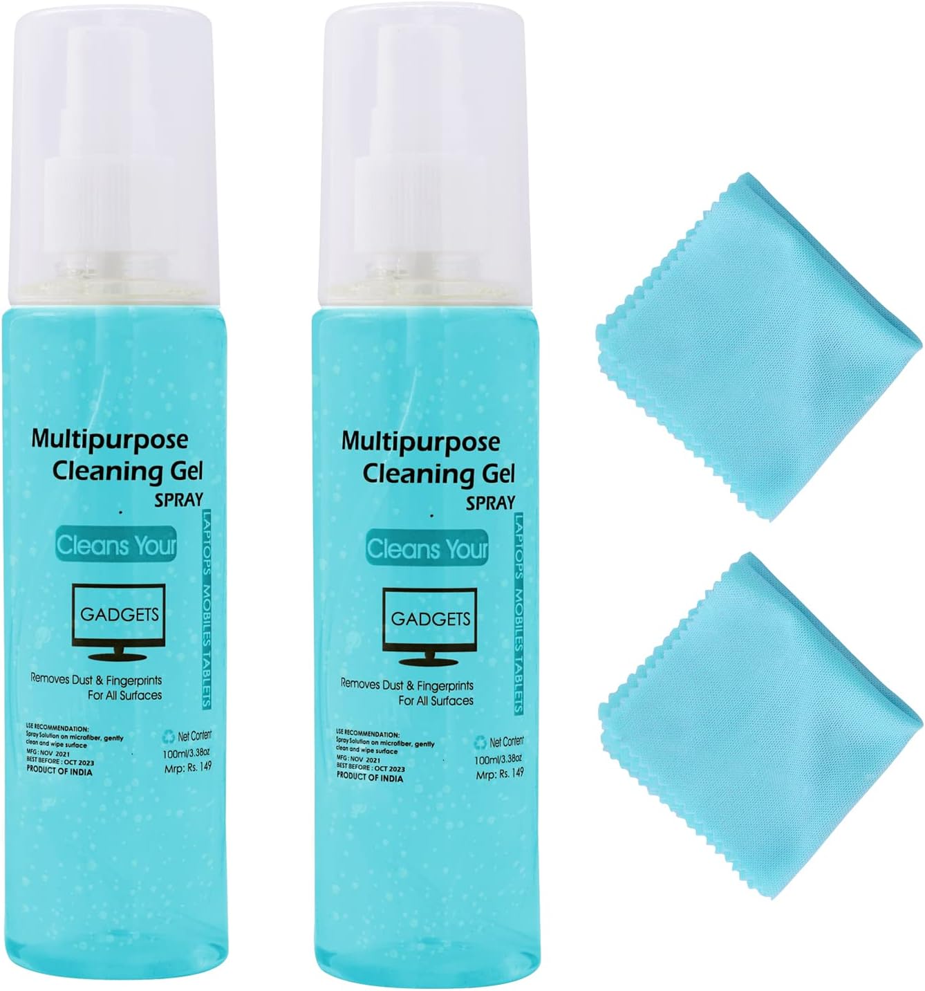 2-Pack Screen Cleaner Kit 100ml for LED & LCD, Mobile, Laptop Screens