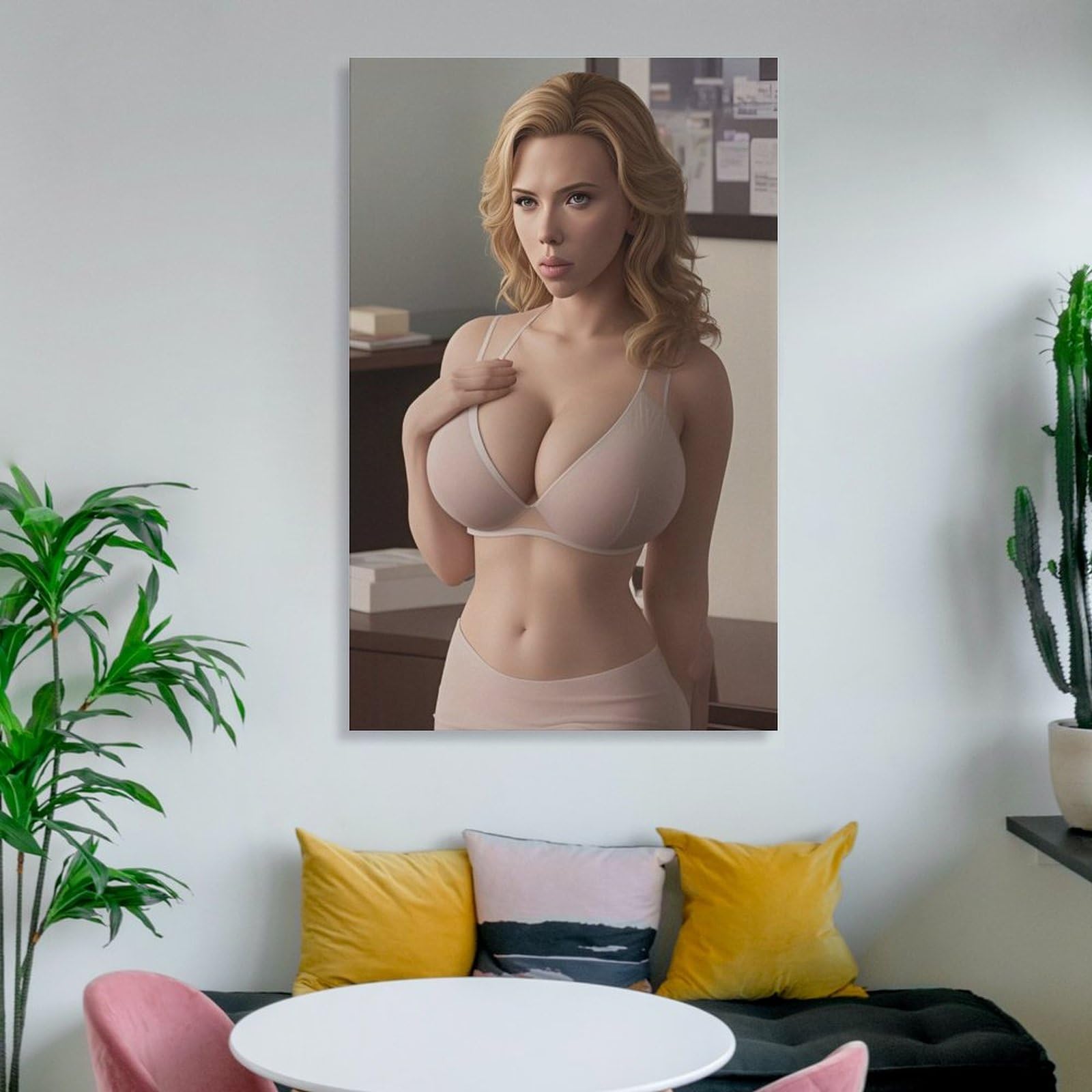 XJJLARQ Scarlett Johansson Affiche Sexy, Étoile Madagascar
