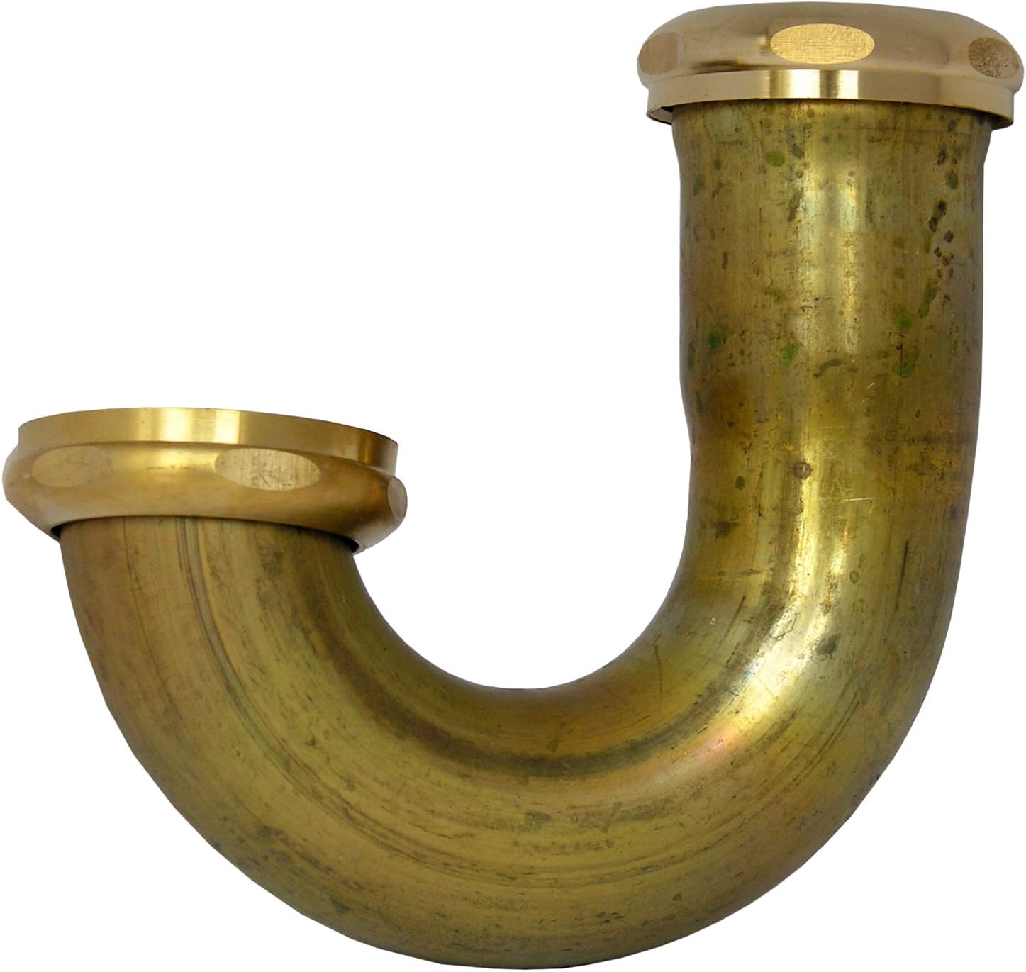 LASCO 03-3417 L.A. Pattern J-Bend for Sink Trap Connection with L.A. Code J-Bend Less Cast Ell, 1 1/2-Inch, Rough Brass