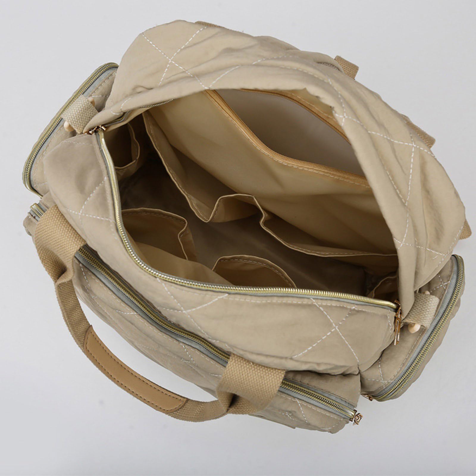 Bolsa para pañales, mochila para mamá, con múltiples compartimentos, de viaje para mujer, a prueba de salpicaduras, gran capacidad, separación húmeda y seca