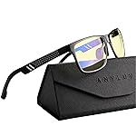 ANYLUV Blue Light Blocking Glasses Men Computer Gaming Glasses Lightweight Al-Mg Metal Anti Eyestrain Eye Protection