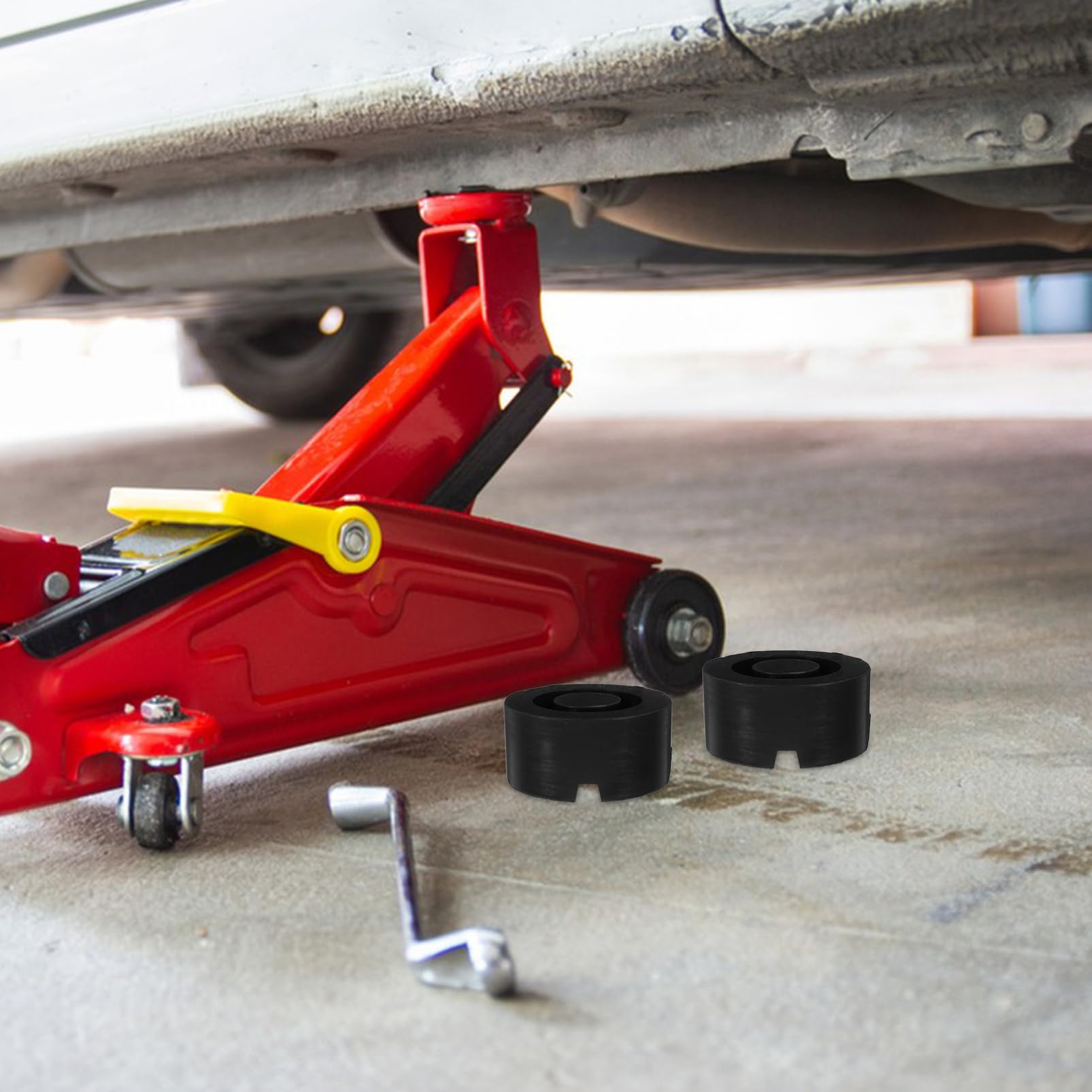 Holibanna 2 pezzi Tampone Gomma per Jack da per Stabilizzazione Auto e Protezione per Uso e