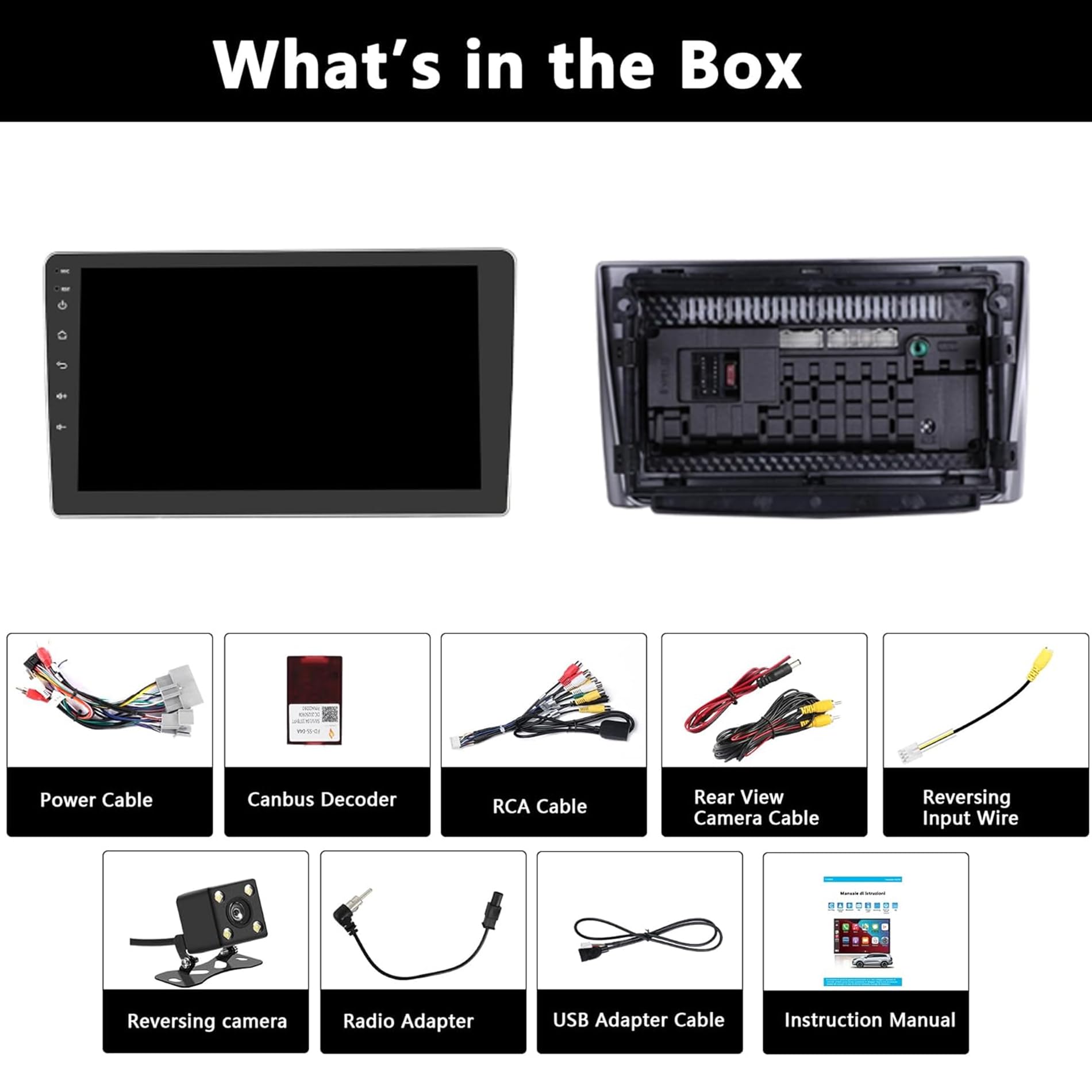 Radio Coche Alfa Romeo Mito 2008-2013 Android Auto y CarPlay Wireless | 9 coche Bluetooth Estéreo IOS Android con FM GPS navegador USB Cámara Trasera Mic Reproductor Multimedia