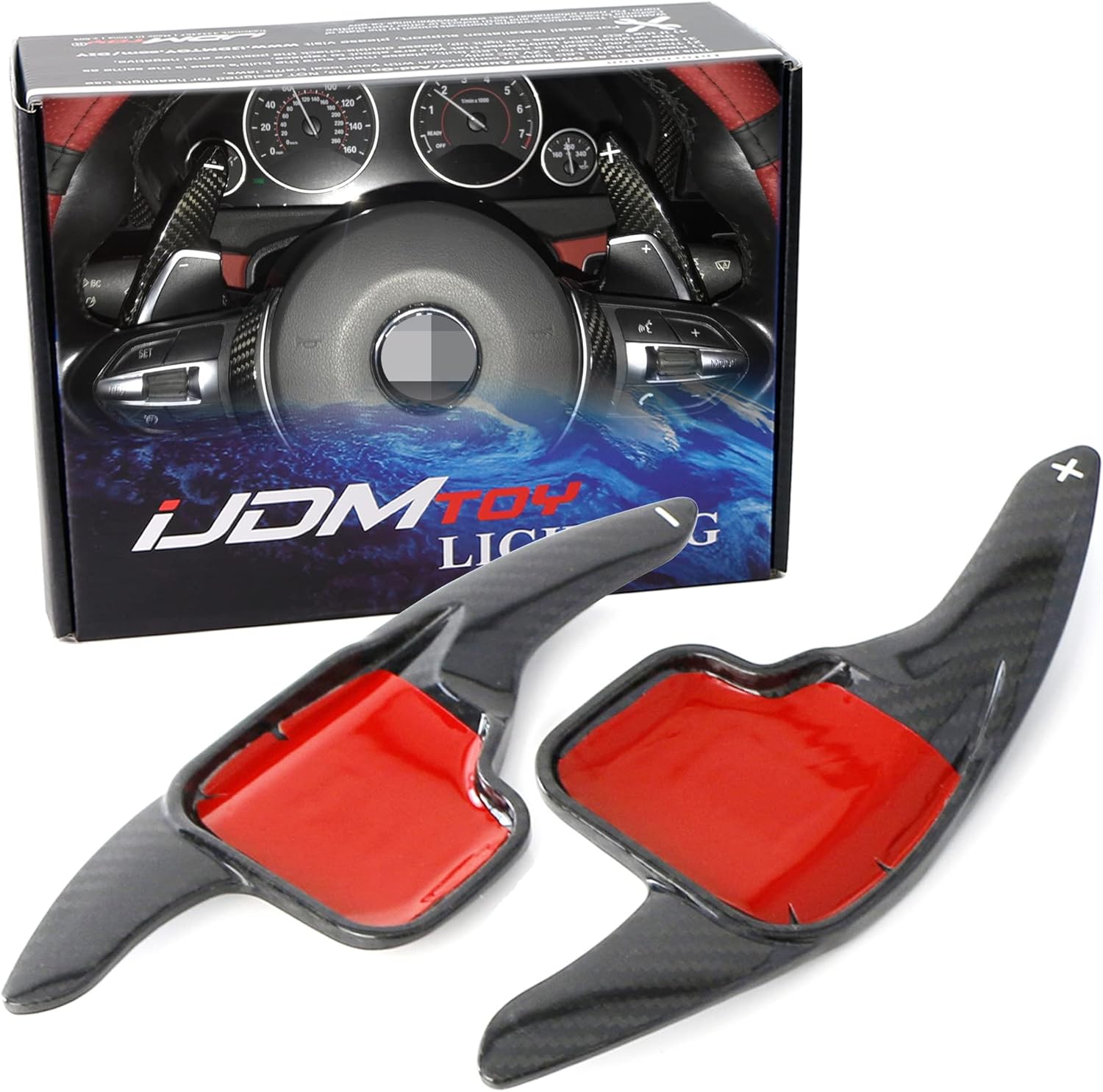 Protector Volante Coche Universal Protector De Volante Segmentado Car Grip De Fibra De Carbono Funda Para Volante De Auto