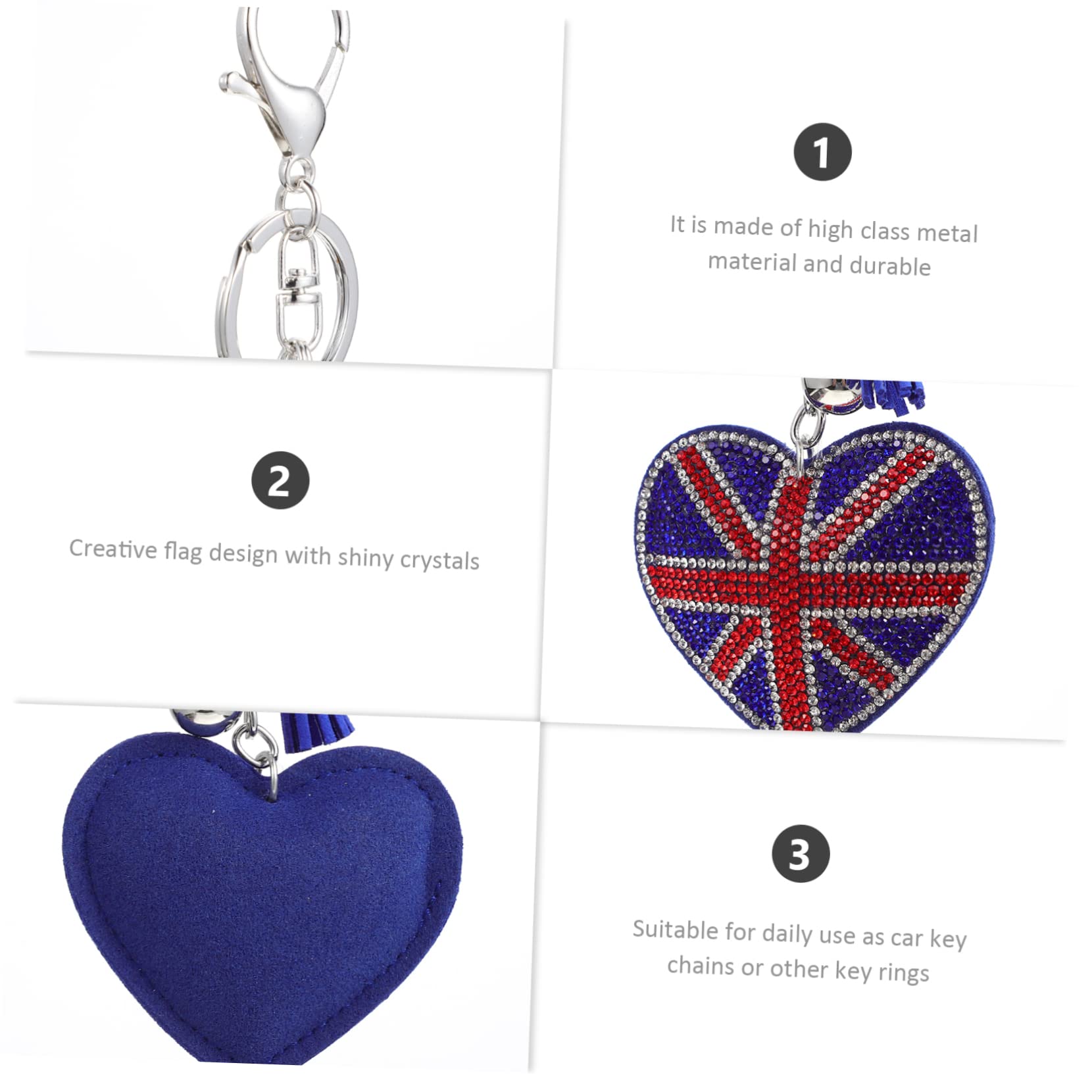 Schlüssel Bund Dekoration Union Jack-souvenirs Schlüsselanhänger Weinachts Weihnachten Schlüsselringe Dekorativer Schlüsselring Legierung