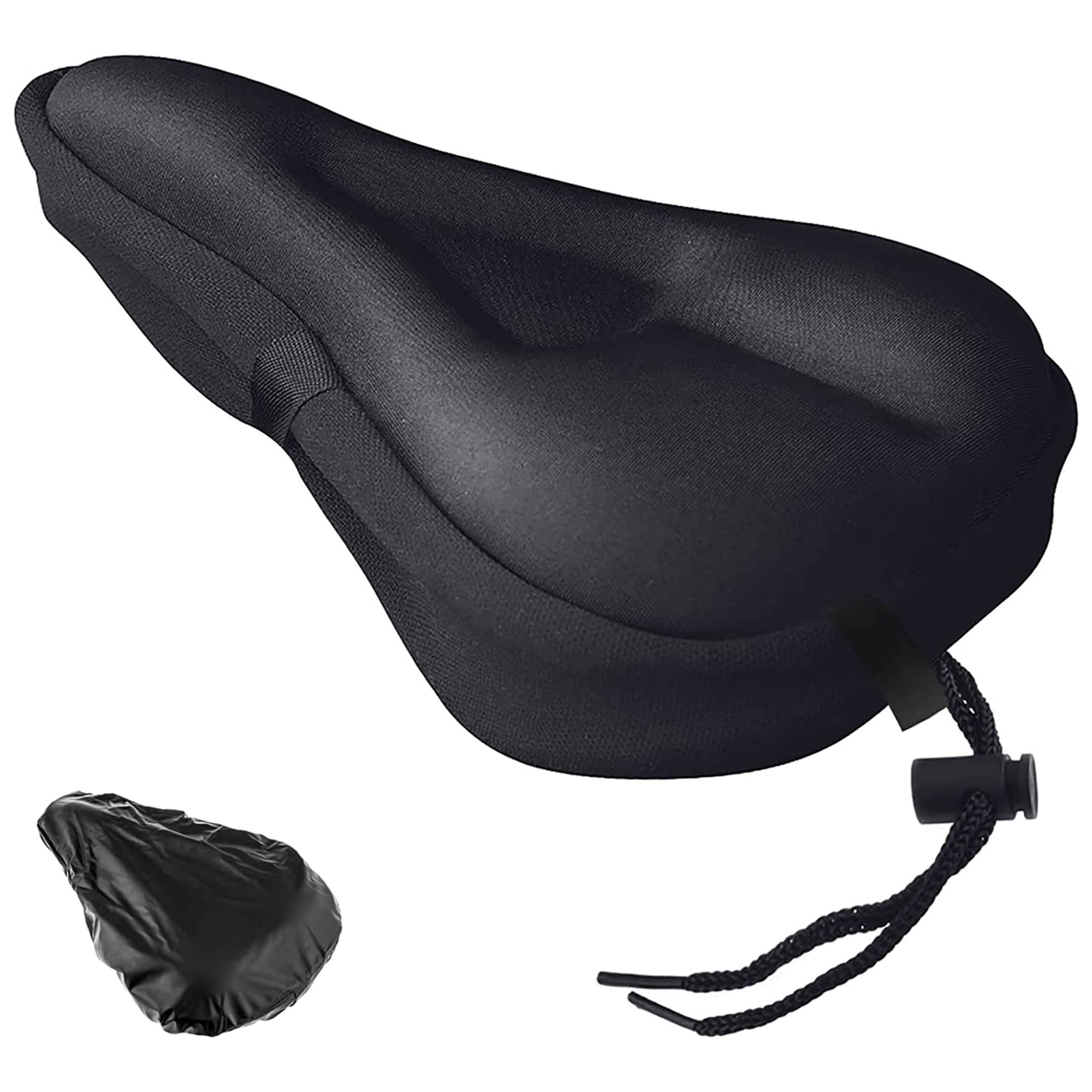 Quick Fit Cycle Seat Cover | Padded Cycle Cushion | Bicycle Gel Seat Cover | Seat Cushion Cover for Indoor Outdoor Cycling, Exercise Cycle - Soft and Washable 3