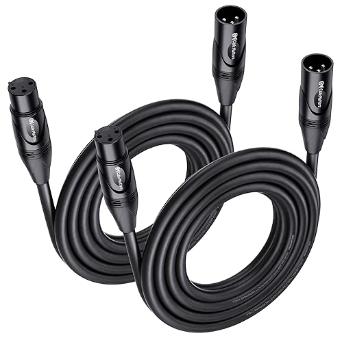 Miniatura 10 de Cable Matters Paquete de 2 cables XLR a XLR largos de alta calidad, cable de micrófono macho a hembra, cable de micrófono de cobre sin oxígeno